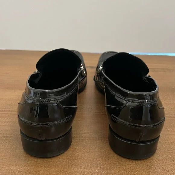 Salvatore Ferragamo Black Patent Leather Men’s Shoes 9 - Picture 3 of 12